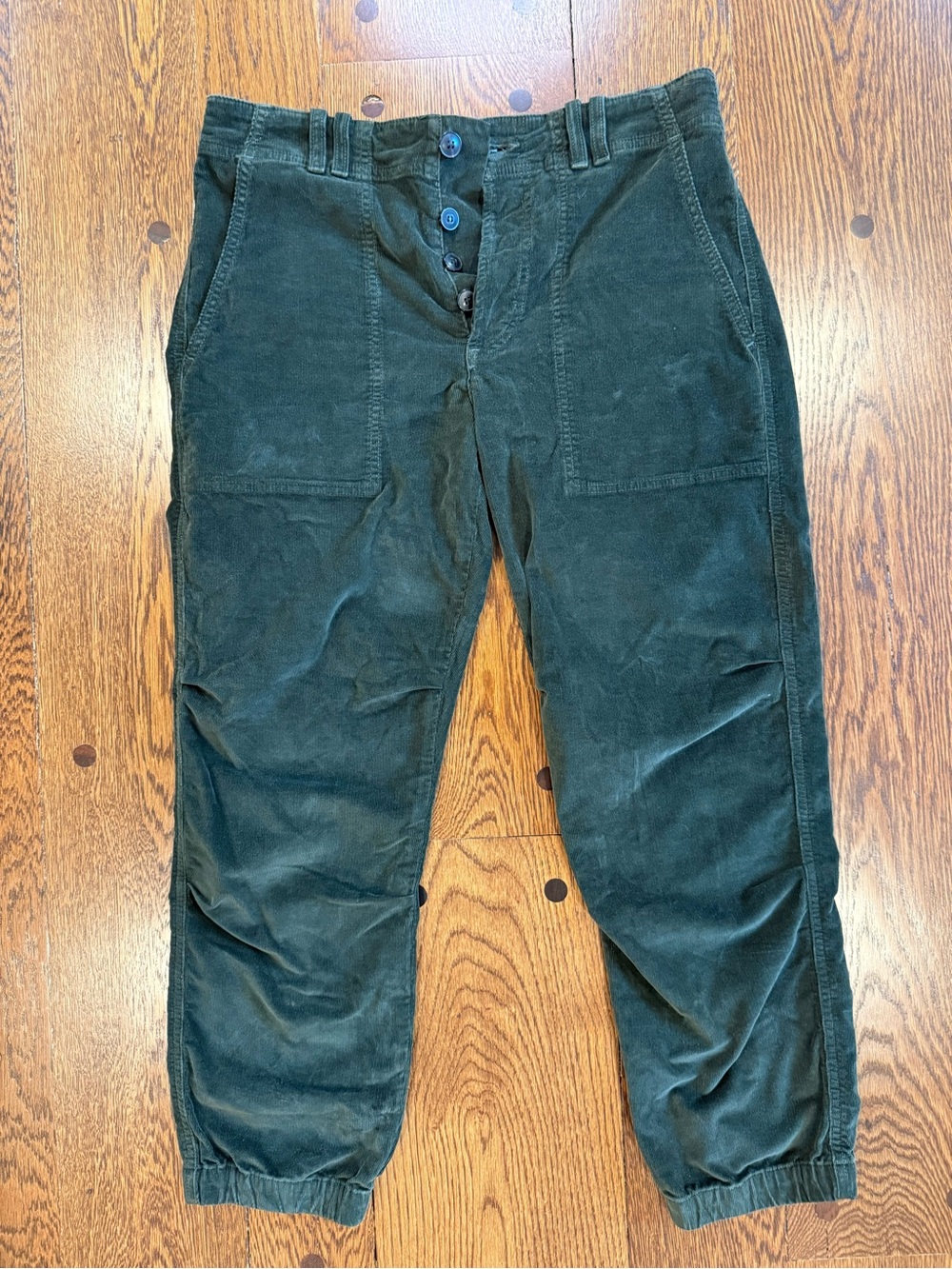 Citizens of Humanity Emerald Green Corduroy Utility Jogger Pants Size 27